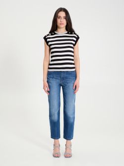 100% ECOVERO® striped T-shirt  Rinascimento