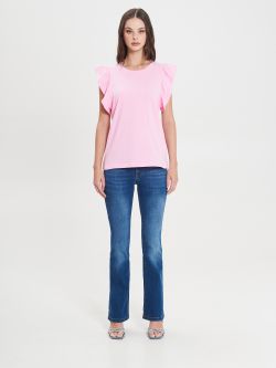 T-Shirt mit Flügelärmeln in Rosa  Rinascimento