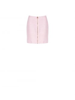 Miniskirt with Zip and Embossed Weave  Rinascimento