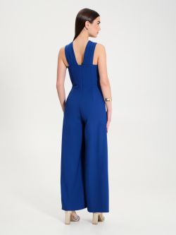Palazzo jumpsuit with wide straps  Rinascimento