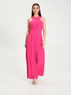 Palazzo jumpsuit with wide straps  Rinascimento