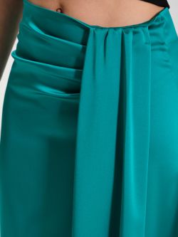 Long satin skirt with pleat  Rinascimento