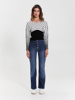 Flared Jeans with Front Pockets  Rinascimento