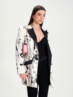 Two-tone oversized jacket   Rinascimento