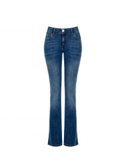 Jeans a Zampa con Tasca Strass det_4