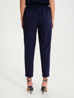 Technical fabric trousers with elastic waistband  Rinascimento