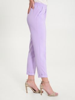 Technical Fabric Trousers with Elastic Waistband  Rinascimento