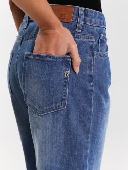 Weite Jeans mit 5 Taschen   Rinascimento