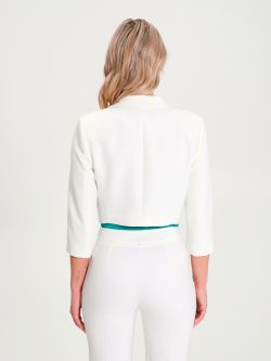 Cropped Jacket in Technical Fabric  Rinascimento