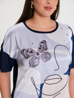 Curvy butterfly blouse  Rinascimento