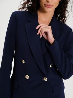Double-Breasted Jacket with Gold Buttons  Rinascimento