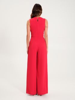 Georgette Jumpsuit with Knot  Rinascimento