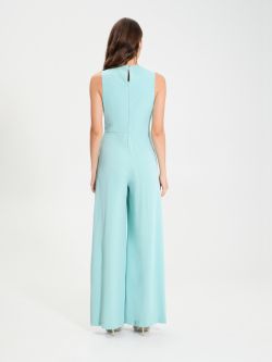 Georgette Jumpsuit with Knot   Rinascimento