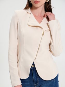 Giacca con Zip Beige in_i5