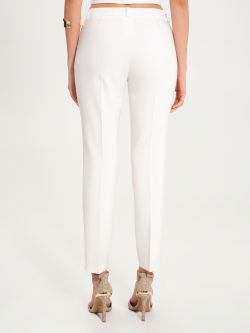 Pantaloni Skinny in Tessuto Tecnico Bianco  Rinascimento