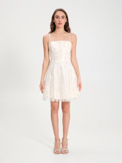 Short Tulle Dress with Sequins    Rinascimento