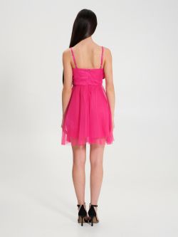 Short tulle dress with bow   Rinascimento