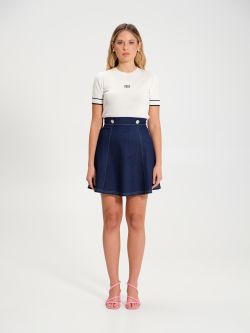 Short Denim Skirt   Rinascimento