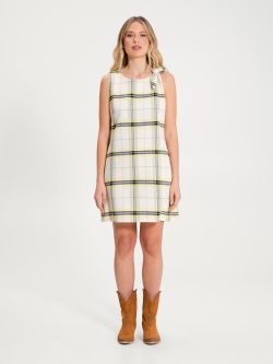 Checkered A-line Dress   Rinascimento