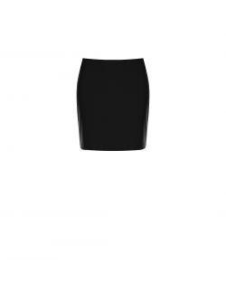 Minifalda negra con cremallera en el lateral  Rinascimento
