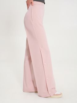Pantalón en rosa con botones en los laterales  Rinascimento