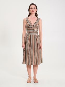 Striped Jacquard Skirt det_1
