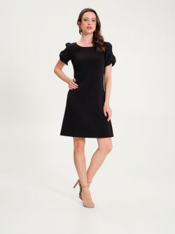 A-line Dress with Black Bow  Rinascimento