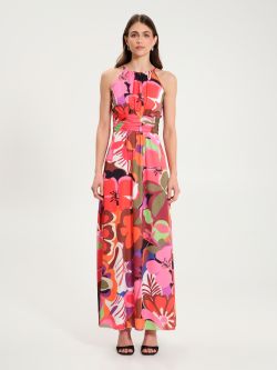Maxi Dress with Floral Print  Rinascimento