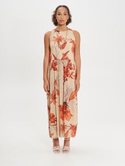 Kleid aus Viskose mit Blumenmuster det_1