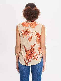 Blouse in floral-print viscose in_i4