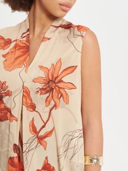 Blusa de viscosa con estampado floral in_i5
