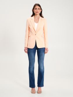 Jacket with One-Button Closure in Technical Fabric det_1