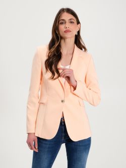 Jacket with One-Button Closure in Technical Fabric sp_e1