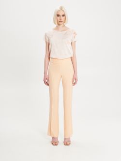 Flared Trousers in Technical Fabric det_1