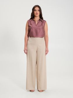 Elisa d’Ospina for Rinascimento Curvy | Linen Trousers  Rinascimento