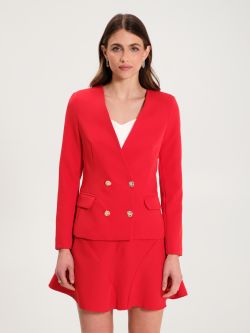 Red Jacket with Jewel Buttons   Rinascimento