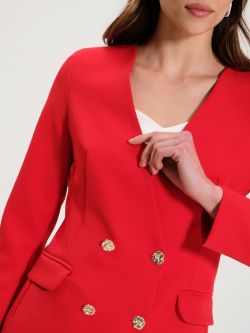 Rote Jacke mit Knöpfen Juwel   Rinascimento