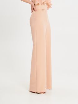 Peach Palazzo Trousers in_i7