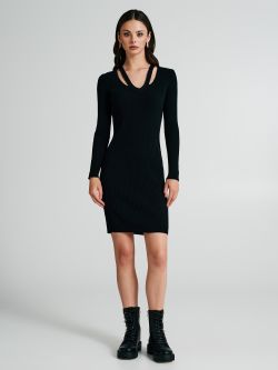 Geripptes Strickkleid.   Rinascimento