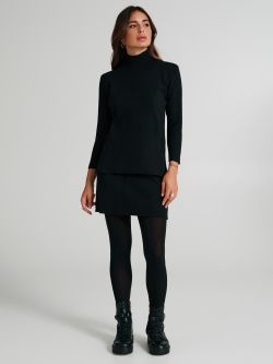 Pull col roulé avec petites fentes latérales   Rinascimento