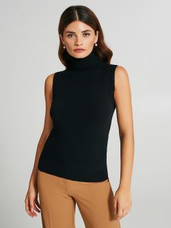 Sleeveless turtleneck sweater   Rinascimento