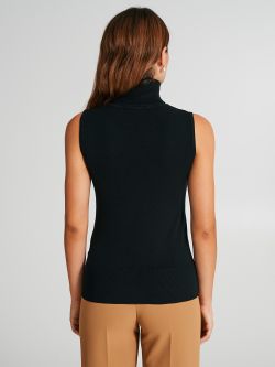 Sleeveless turtleneck sweater   Rinascimento