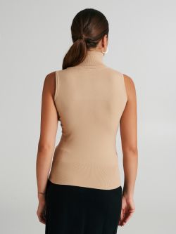 Sleeveless turtleneck sweater   Rinascimento