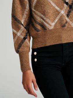 Crewneck jumper with puff sleeves   Rinascimento