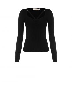 Maglia con cut-out e borchie  Rinascimento