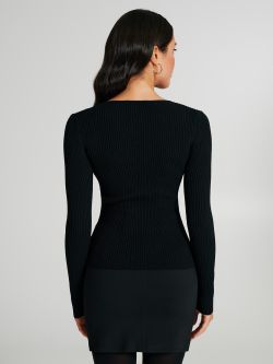 Maglia con cut-out e borchie  Rinascimento