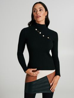 Maglia lupetto con bottoni   Rinascimento