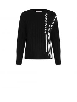 Maglia con treccie bicolor  Rinascimento