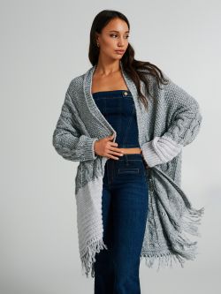 Manteau en maille avec franges  Rinascimento