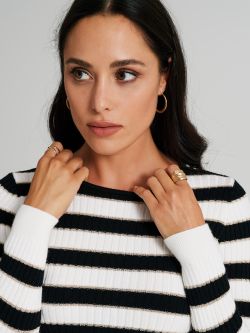 Maglione girocollo a righe  Rinascimento